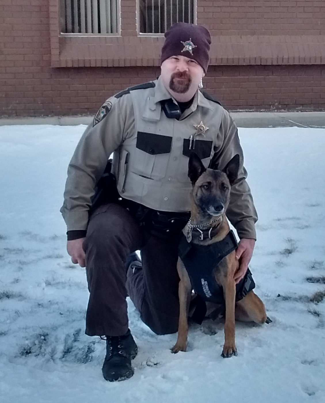 Deputy Adam Carlson and K-9 Cleo